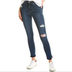Free People NEON BLONDE Bombshell High Rise Skinny Jean High rise Dark Wash